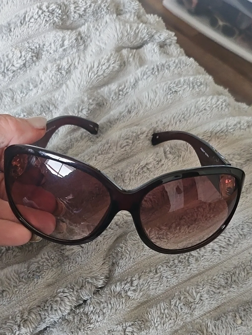 Fossil oversized butterfly or modified wrap sunglasses Vintage And RARE!!!